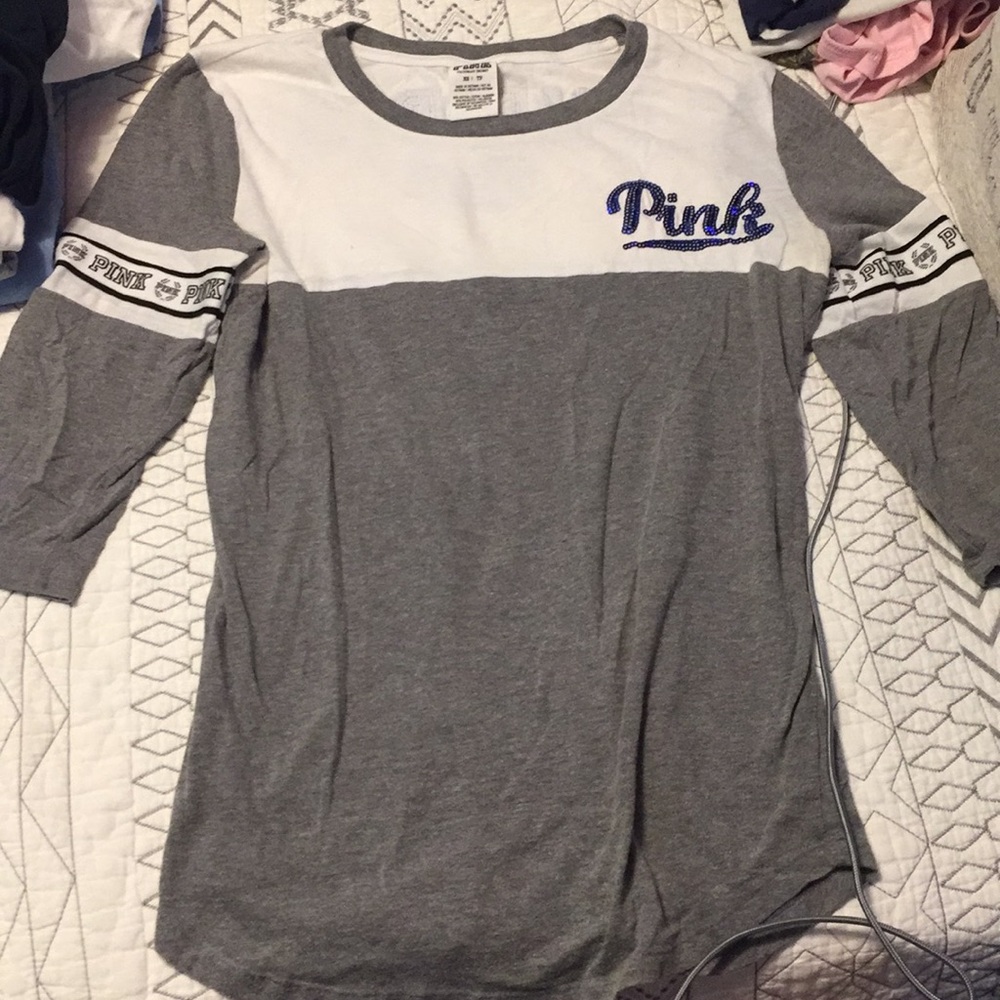 PINK quarter length sleeve shirt !